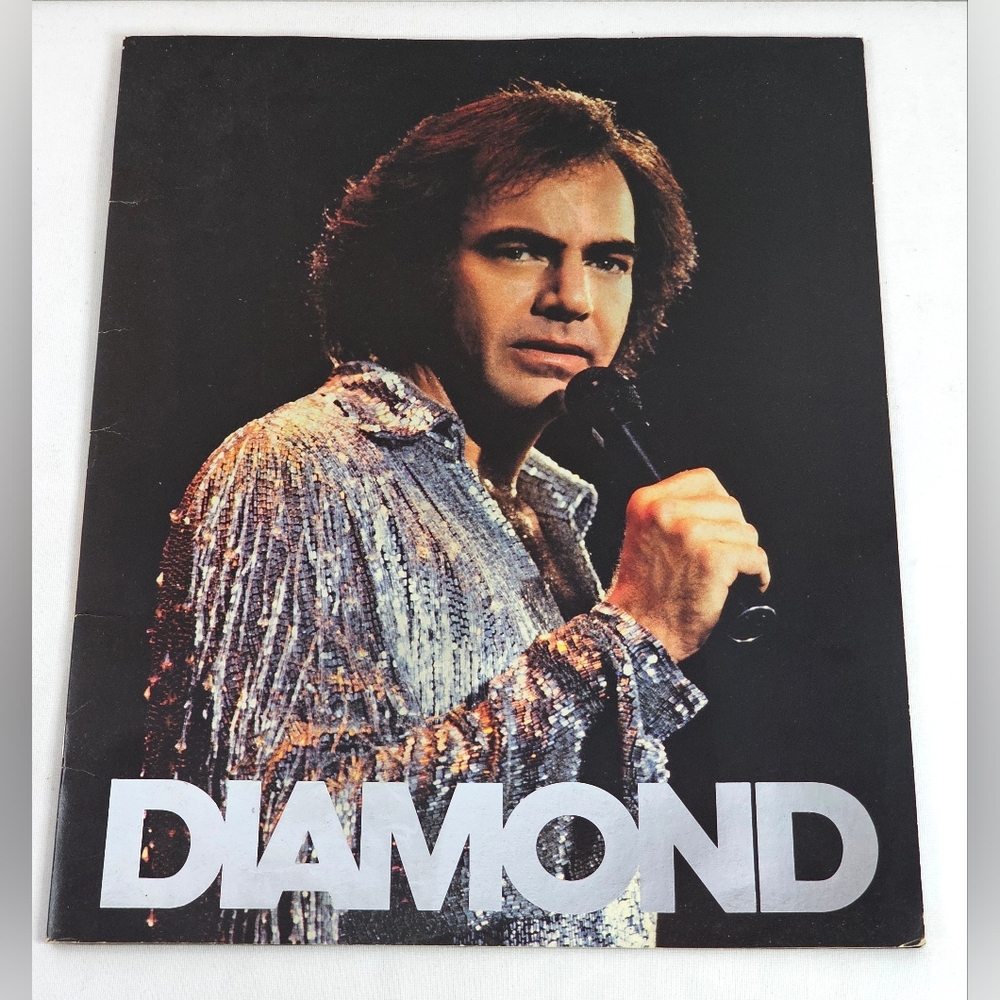 Neil Diamond Primitive Tour 1984 Concert Program Souvenir Photo Book Jazz Singer